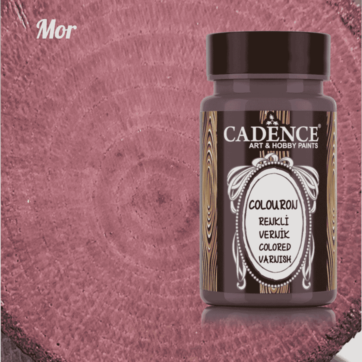 Mor Renkli Su Bazlı Parlak Vernik 90ml