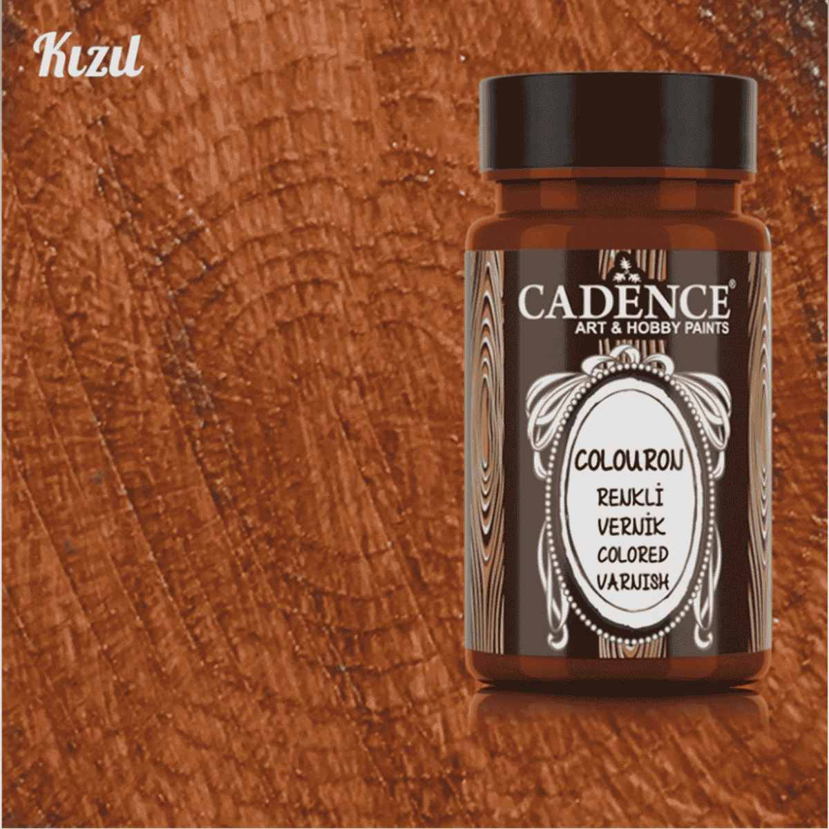 Kızıl Renkli Su Bazlı Parlak Vernik 90ml