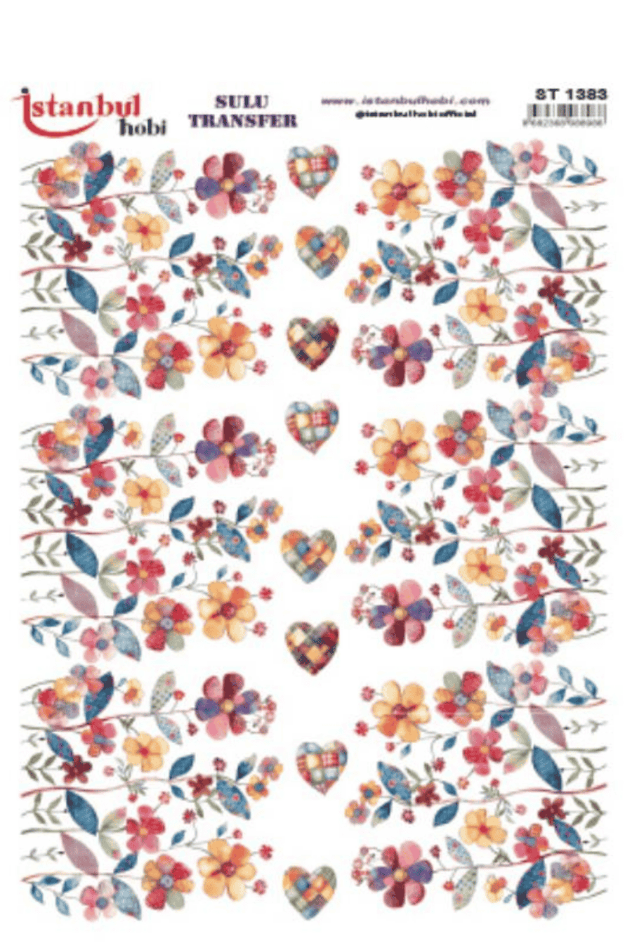 Sulu Transfer Patchwork Desen Seri ST1383