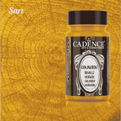 Sarı Renkli Su Bazlı Parlak Vernik 90ml
