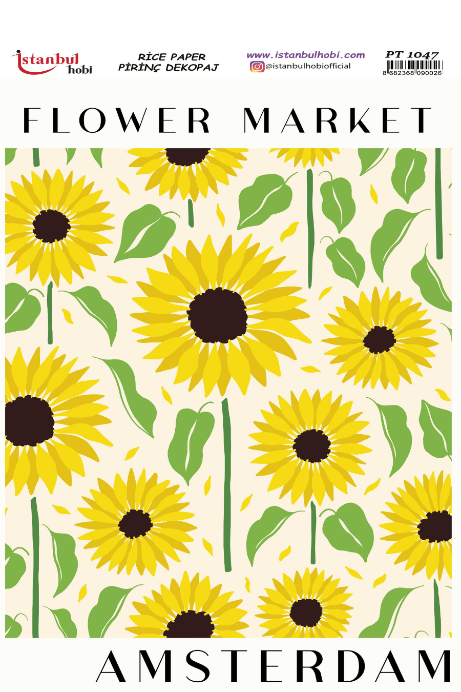 Pirinç Dekopaj Flowers Market Desen Serisi PT-1047