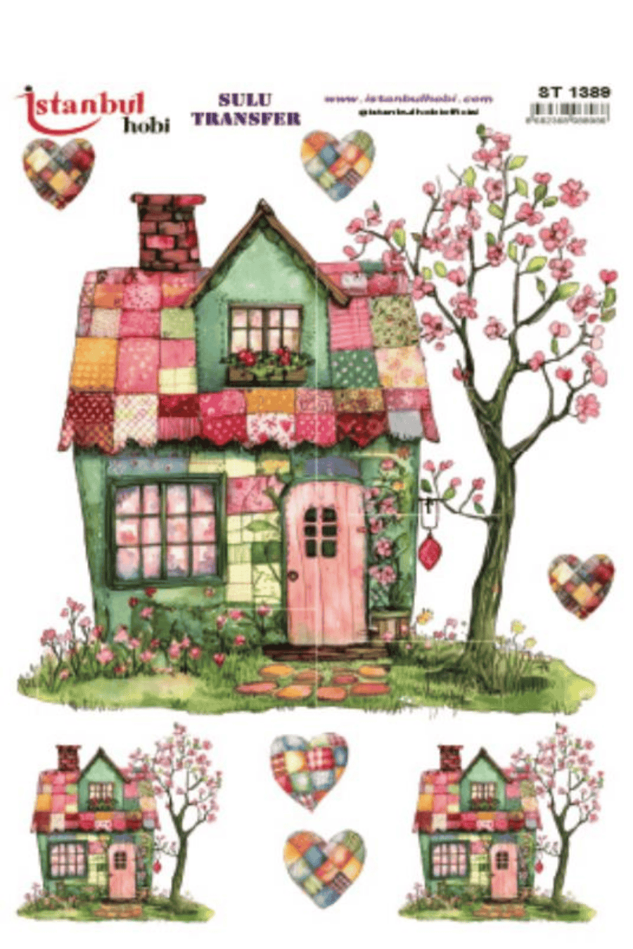 Sulu Transfer Patchwork Desen Seri ST1389