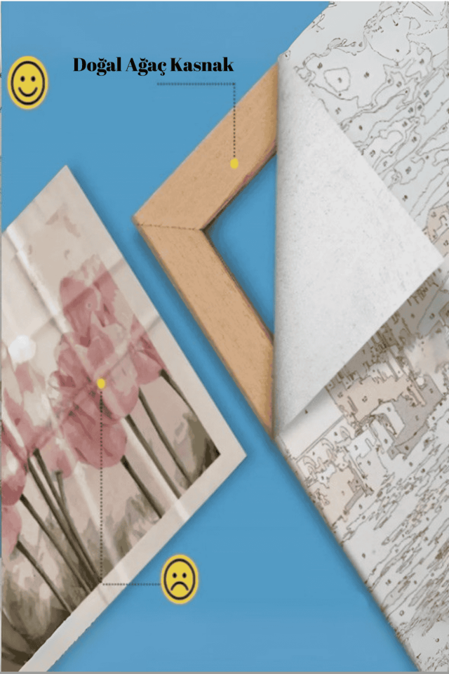 Galata Kulesi Sayılarla Boyama Seti 30*40cm