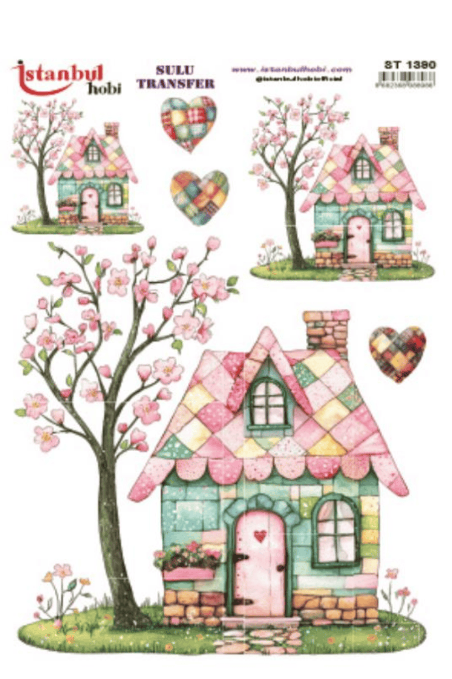 Sulu Transfer Patchwork Desen Seri ST1390