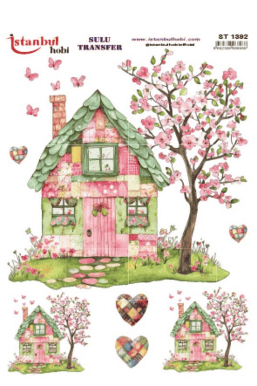 Sulu Transfer Patchwork Desen Seri ST1392