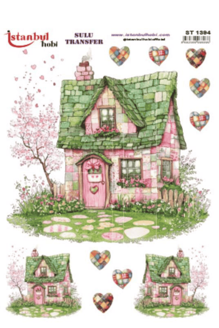 Sulu Transfer Patchwork Desen Seri ST1394