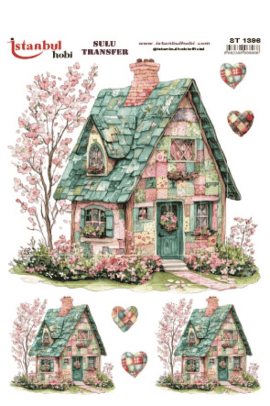 Sulu Transfer Patchwork Desen Seri ST1396
