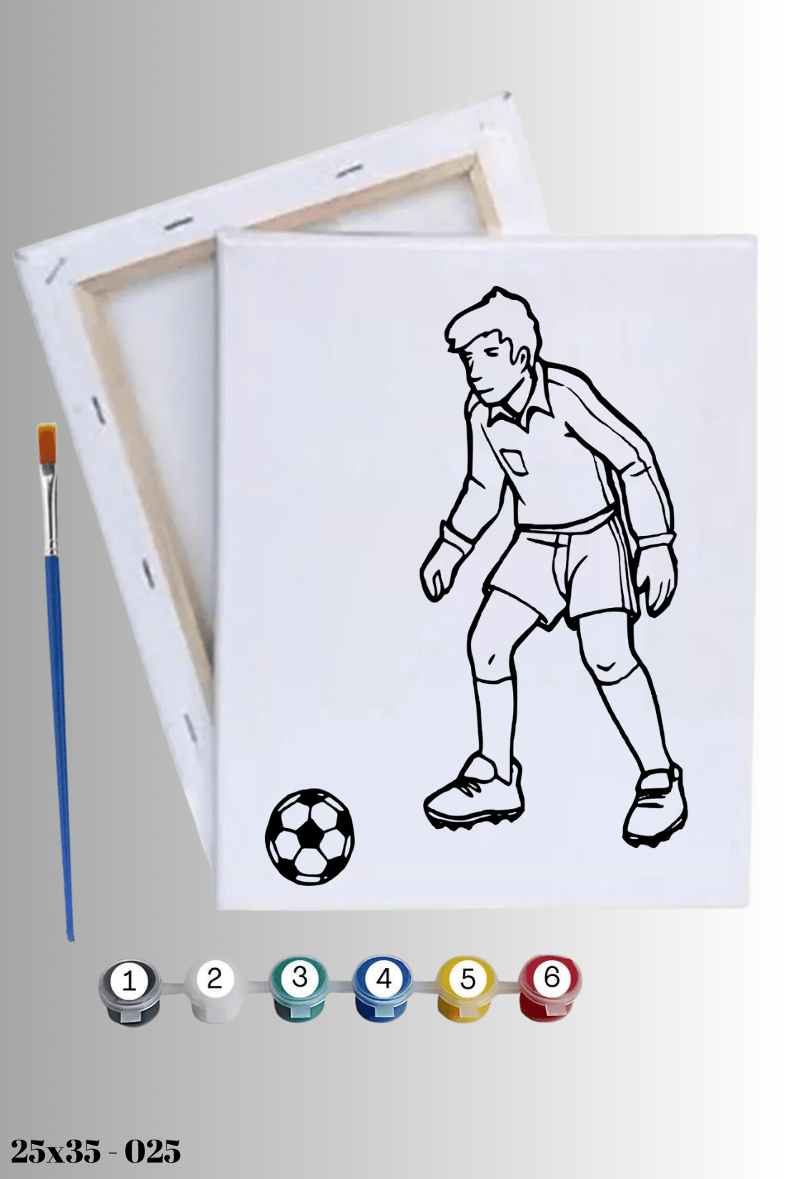 Futbolcu Çocuklar İçin Boyama Seti