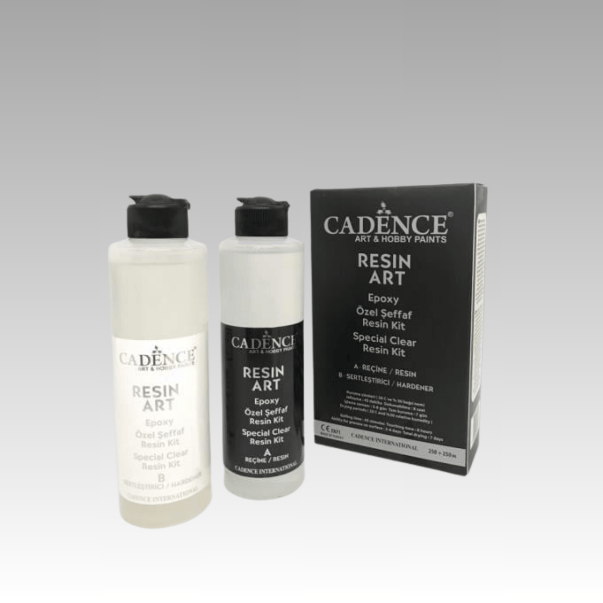 Cadence Resin Art Şeffaf Epoksi 250ml+250ml