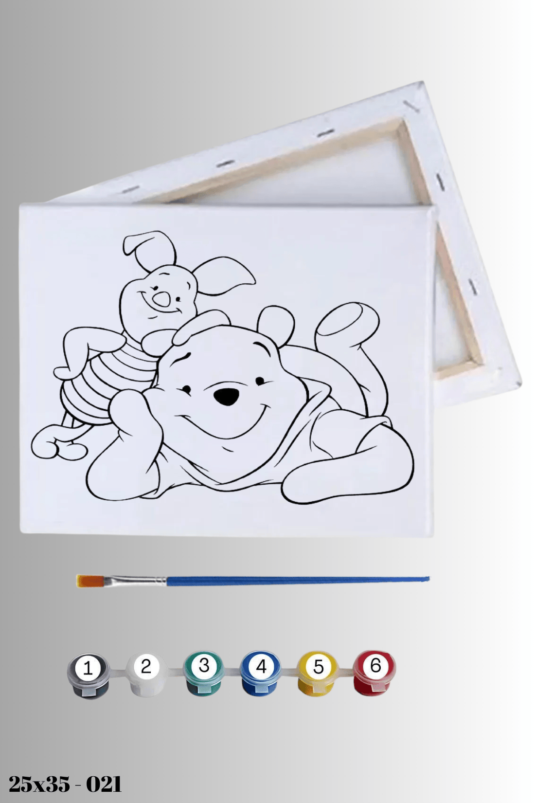 Winnie ve Pooh Çocuklar İçin Boyama Seti