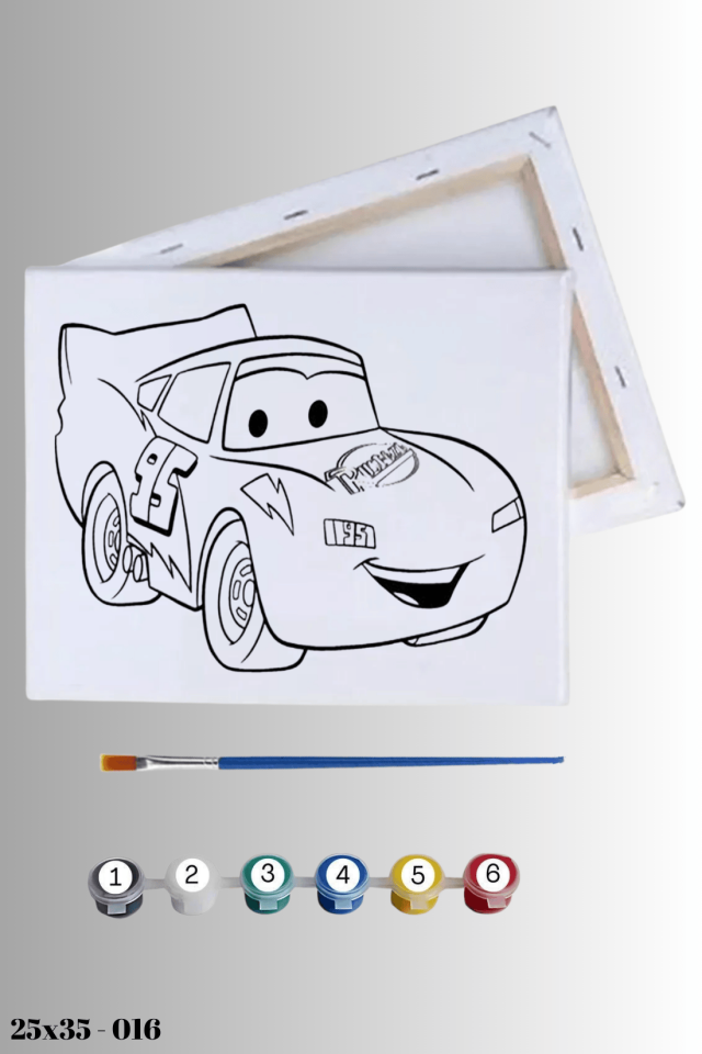 Şimşek Mcqueen Çocuklar İçin Boyama Seti