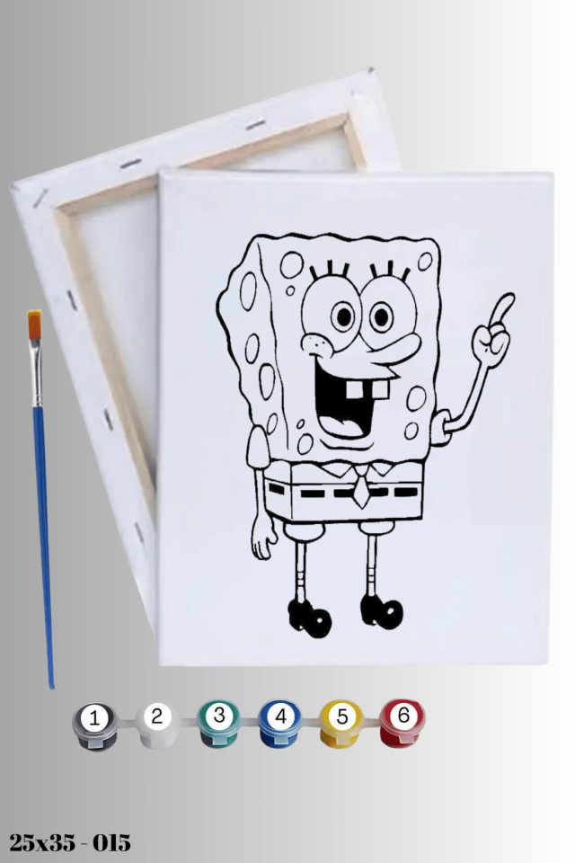 Sünger Bob Çocuklar İçin Boyama Seti