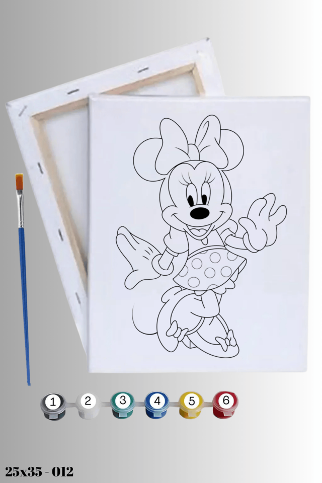 Minnie Mause Çocuklar İçin Boyama Seti
