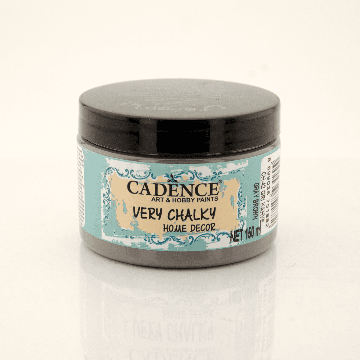 Gri Kahve Very Chalky Kadife Dokulu Boya