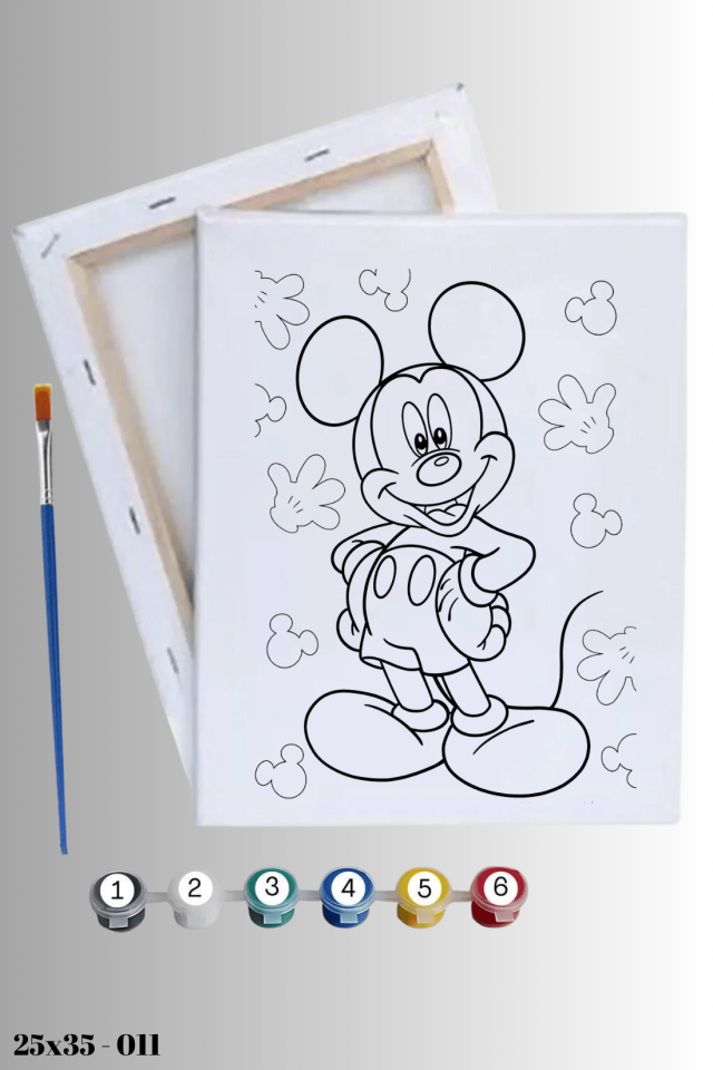 Mickey Mause Çocuklar İçin Boyama Seti