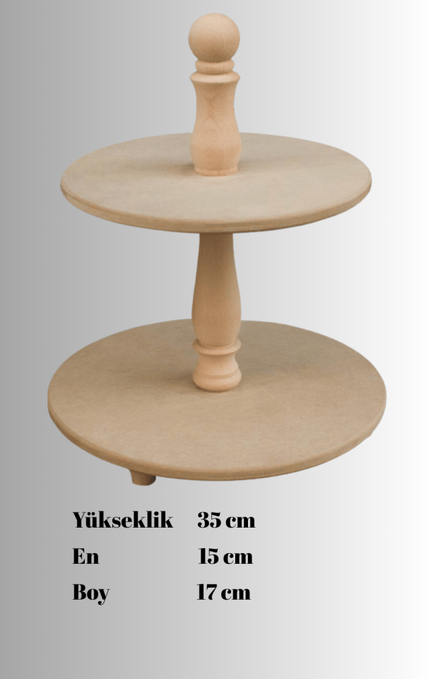 İki Katlı MDF Sunumluk SN 06