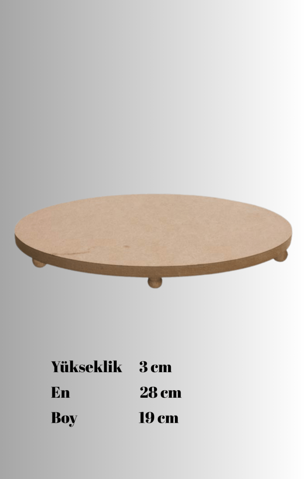 Oval Ayaklı Sunumluk SN 14