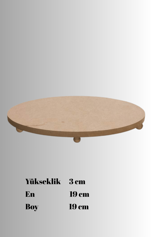 Yuvarlak Ayaklı Sunumluk SN 16