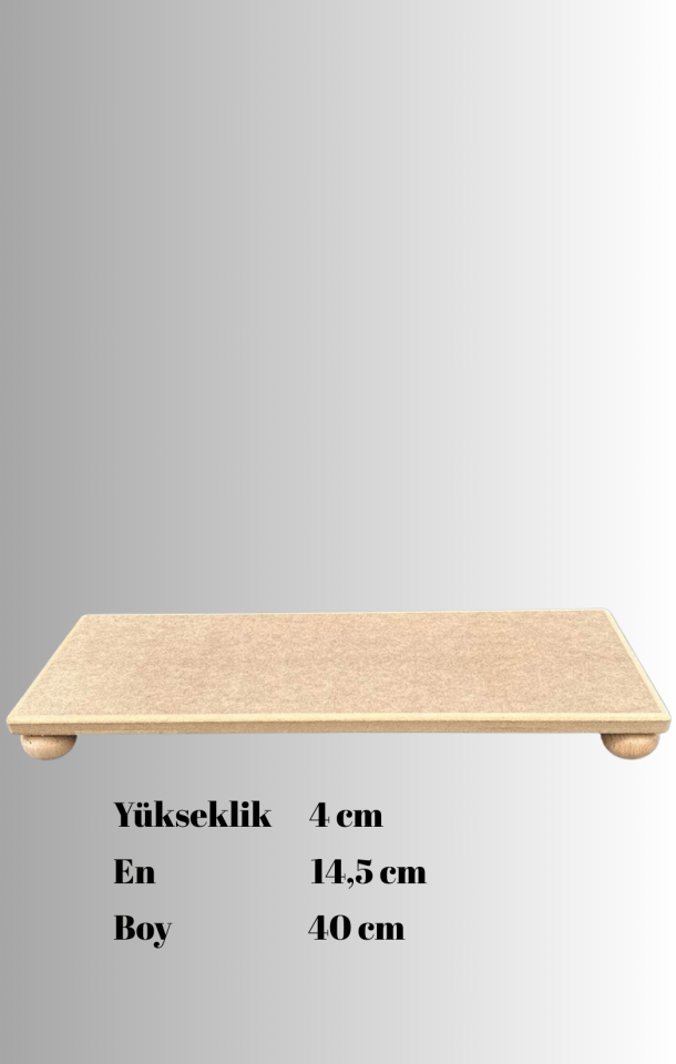 Uzun Dikdörtgen Top Ayaklı Sunumluk SN 31