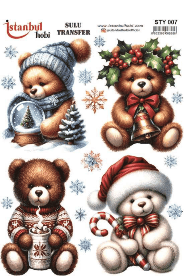 Sulu Transfer Yılbaşı Desen Seri STY007