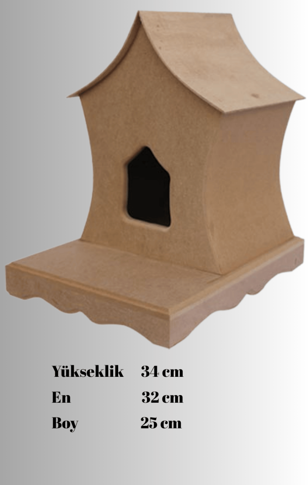 Altı Desenli Kuş Evi KU-335