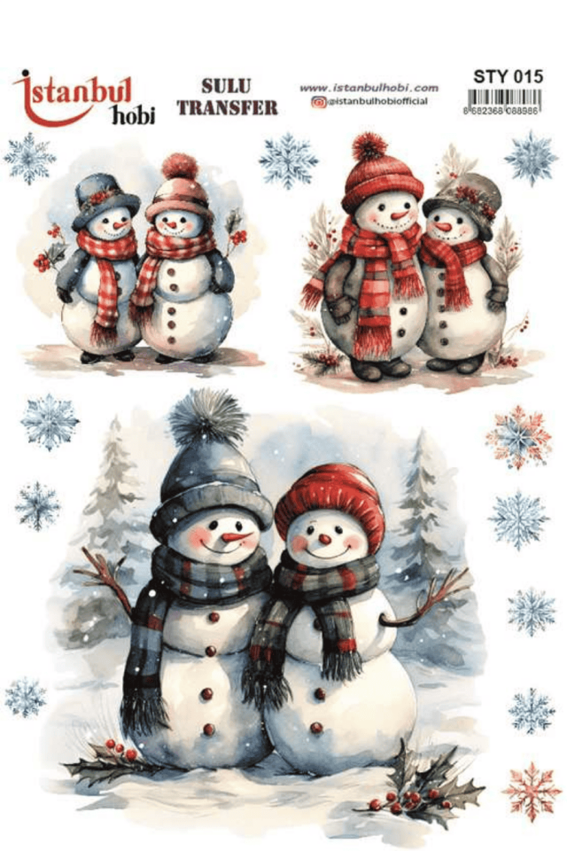 Sulu Transfer Yılbaşı Desen Seri STY015