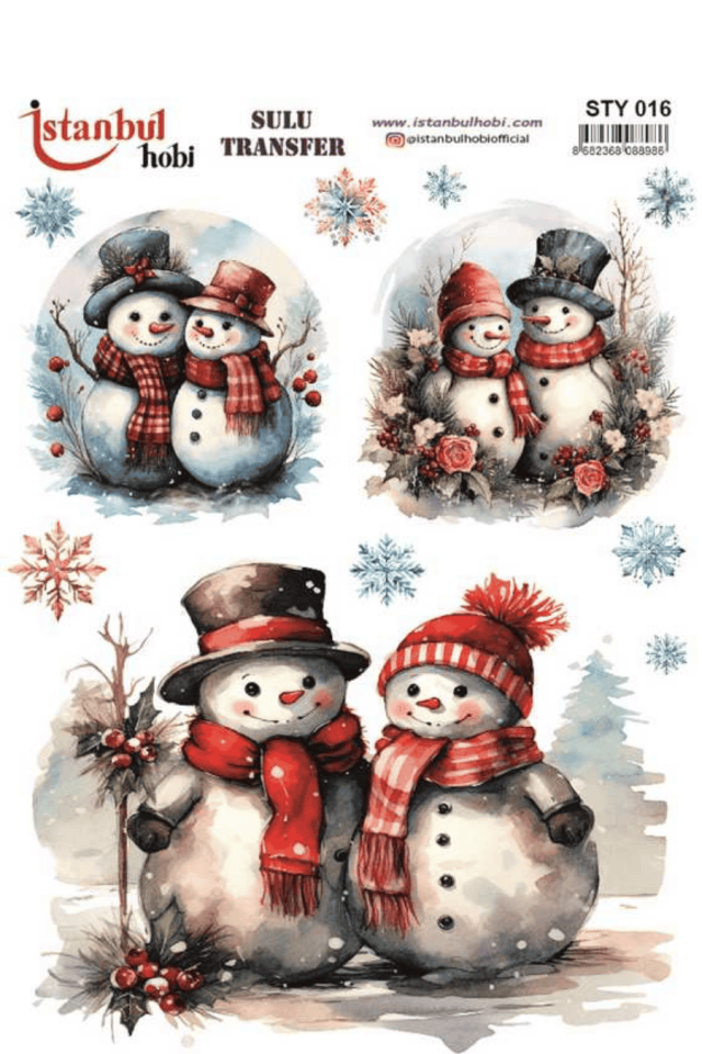 Sulu Transfer Yılbaşı Desen Seri STY016