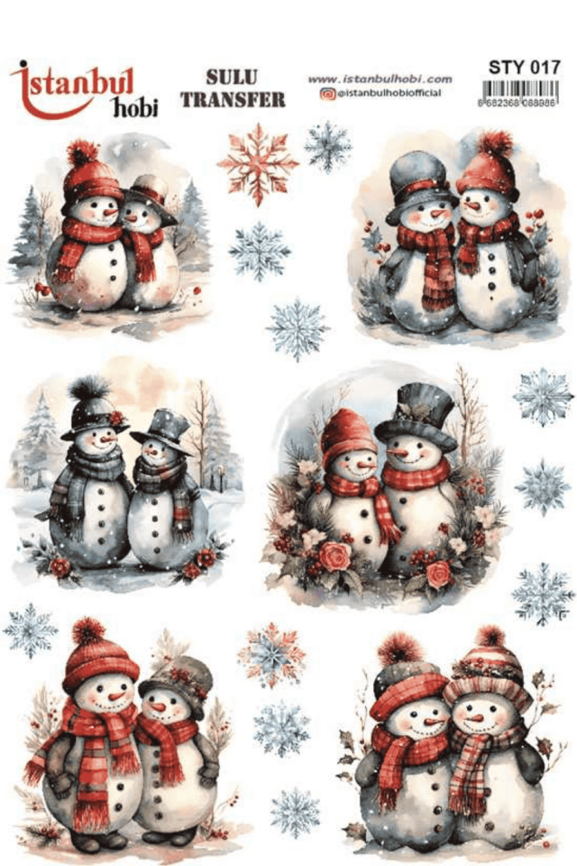 Sulu Transfer Yılbaşı Desen Seri STY017