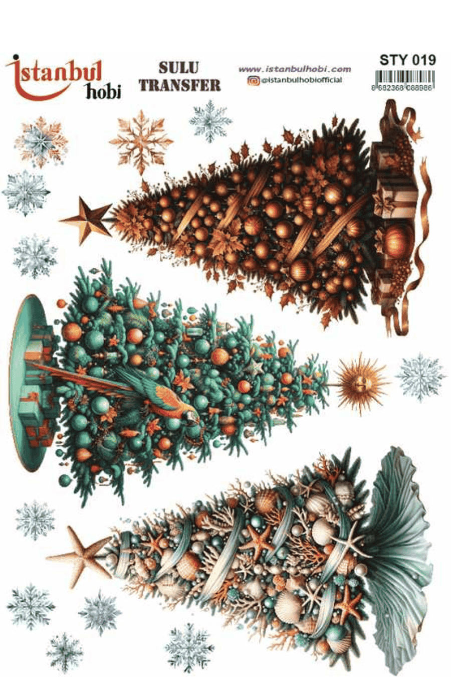 Sulu Transfer Yılbaşı Desen Seri STY019