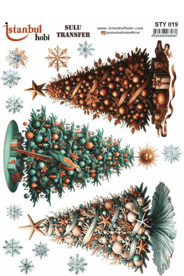 Sulu Transfer Yılbaşı Desen Seri STY019