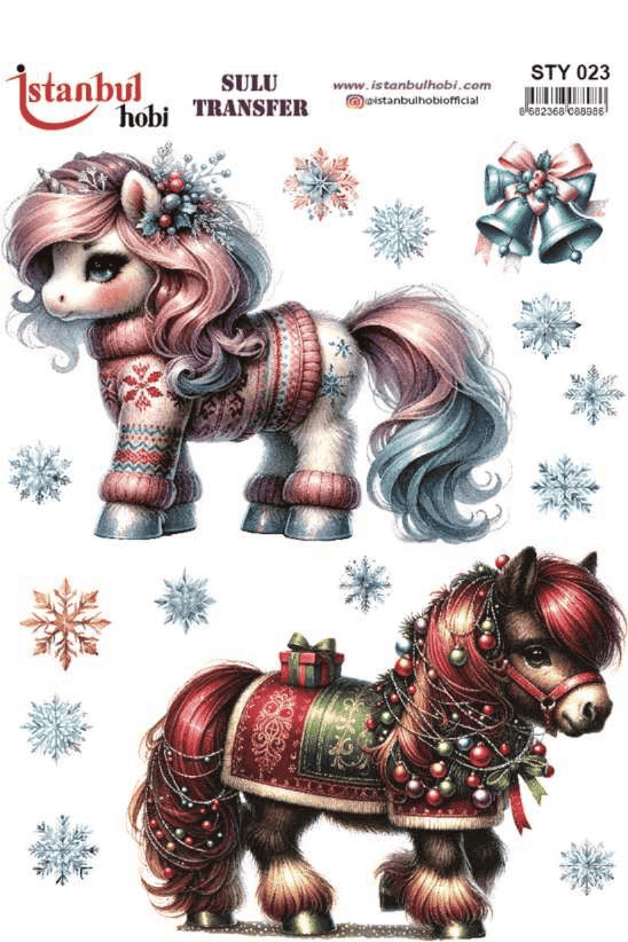 Sulu Transfer Yılbaşı Desen Seri STY023