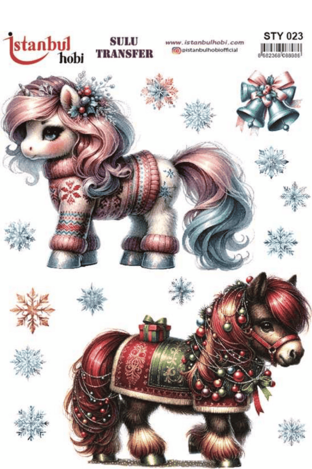 Sulu Transfer Yılbaşı Desen Seri STY023