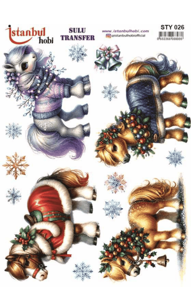 Sulu Transfer Yılbaşı Desen Seri STY026