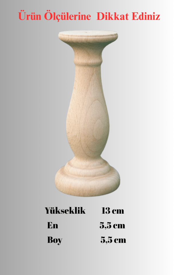 13 cm Doğal Ağaç Kaide