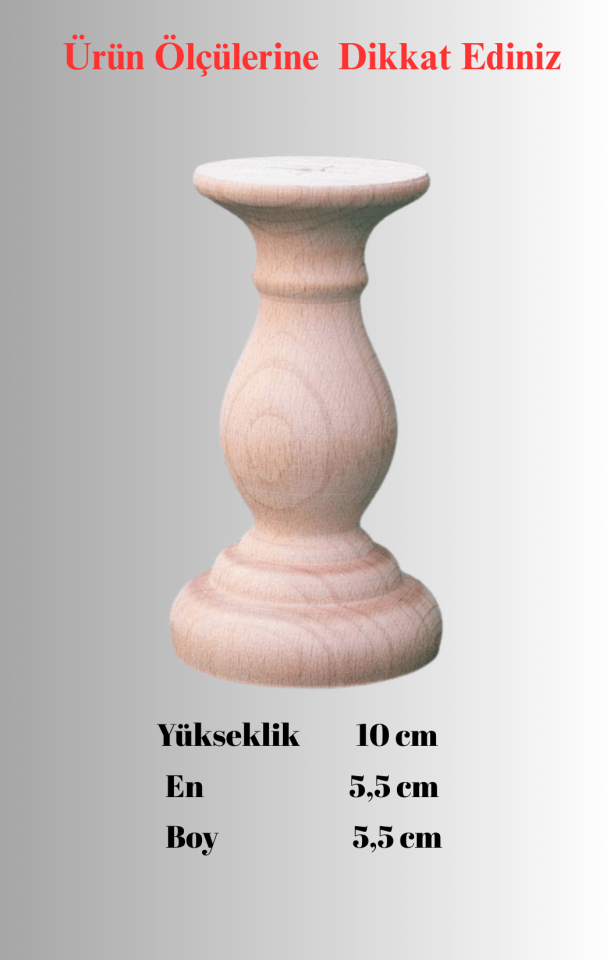 10 cm Doğal Ağaç Kaide