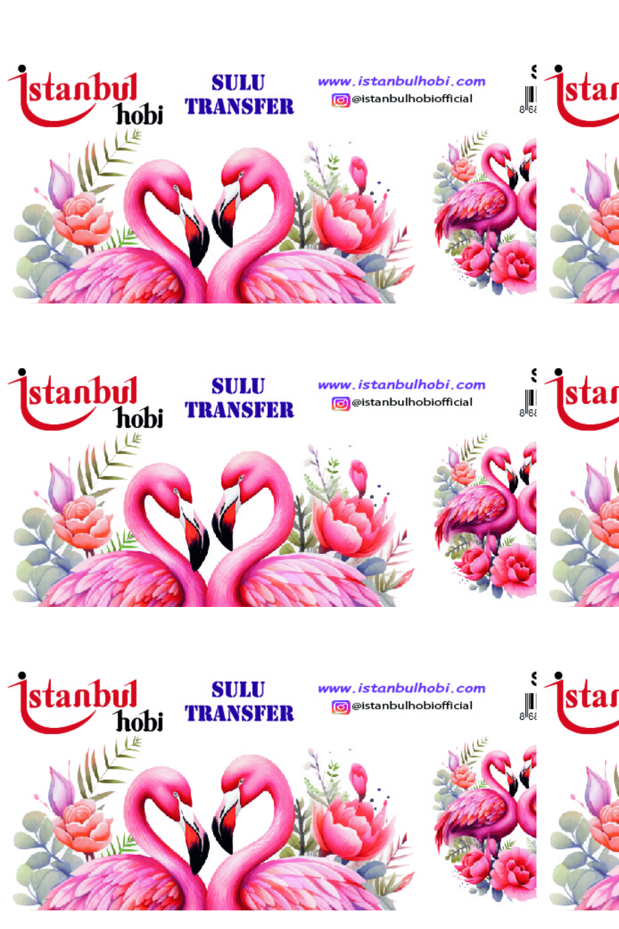 Sulu Transfer Hayvanlar Desenli Seri ST173