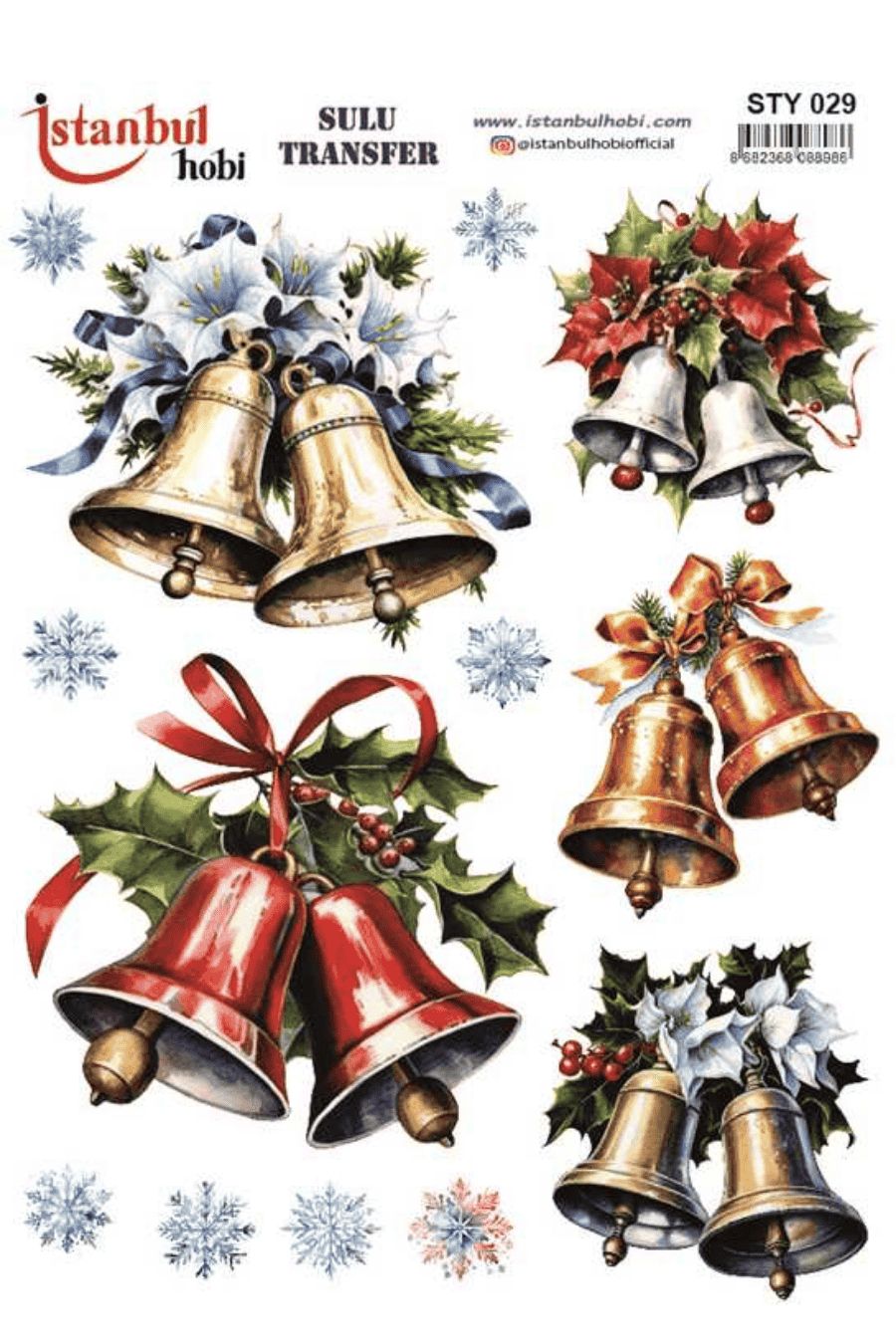Sulu Transfer Yılbaşı Desen Seri STY029