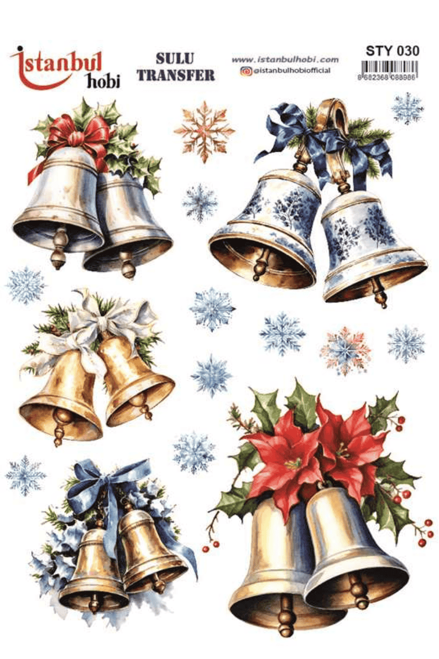 Sulu Transfer Yılbaşı Desen Seri STY030