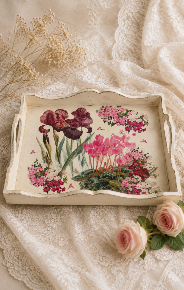 Pembe Lilyum Bahçesi Evrensel Seri UC-02 30x32cm