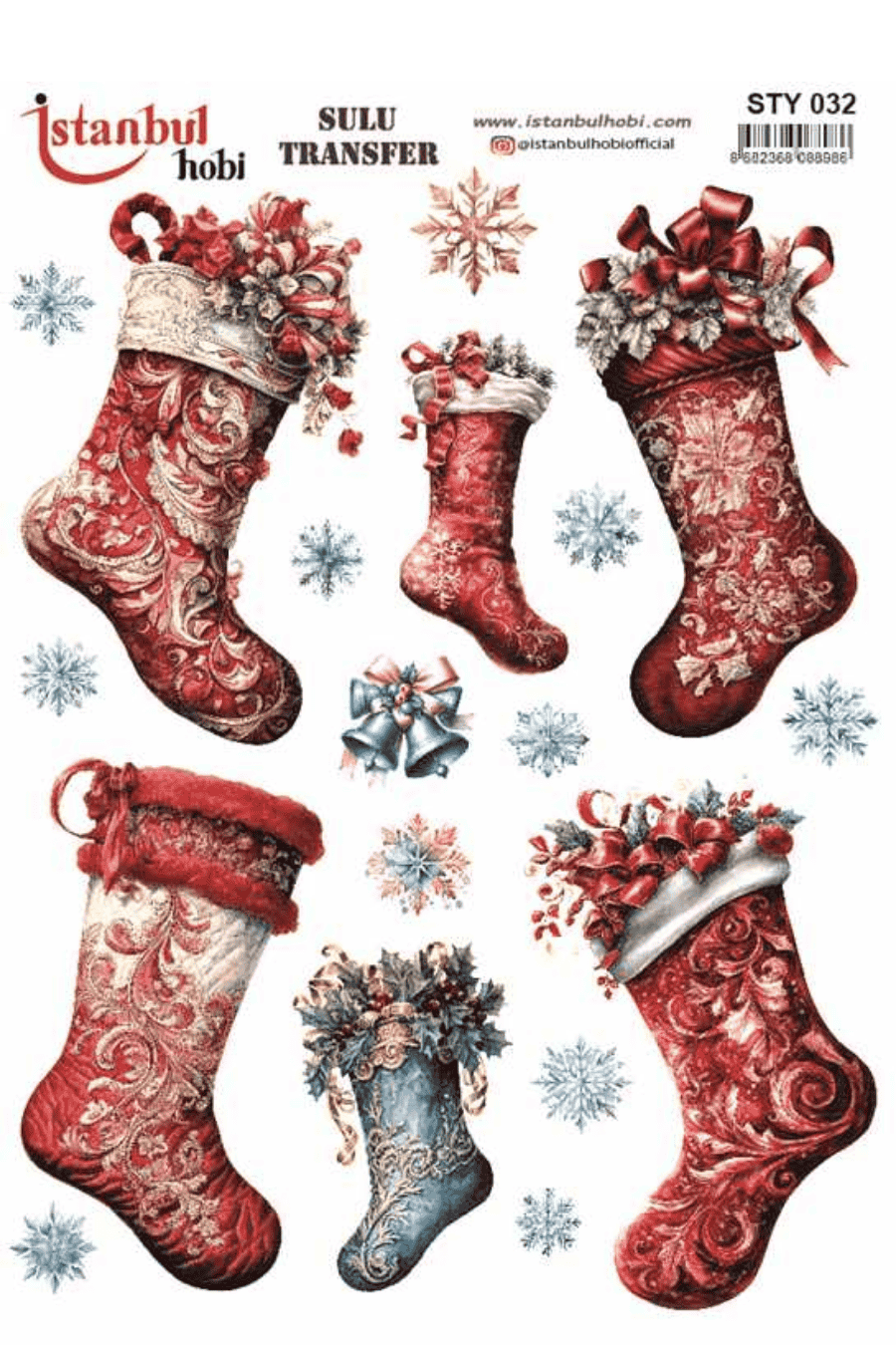 Sulu Transfer Yılbaşı Desen Seri STY032