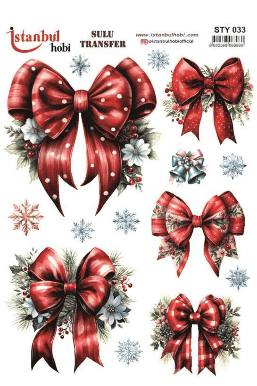 Sulu Transfer Yılbaşı Desen Seri STY033