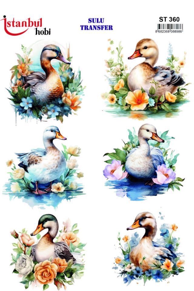 Sulu Transfer Hayvanlar Desenli Seri ST360