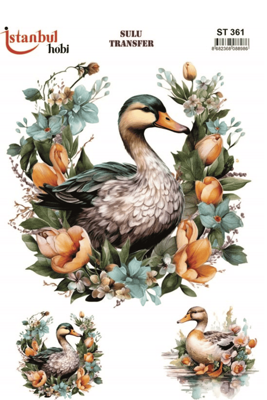 Sulu Transfer Hayvanlar Desenli Seri ST361