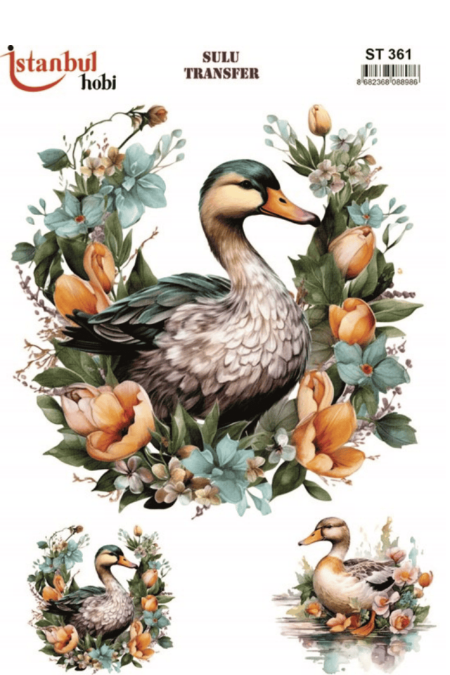 Sulu Transfer Hayvanlar Desenli Seri ST361