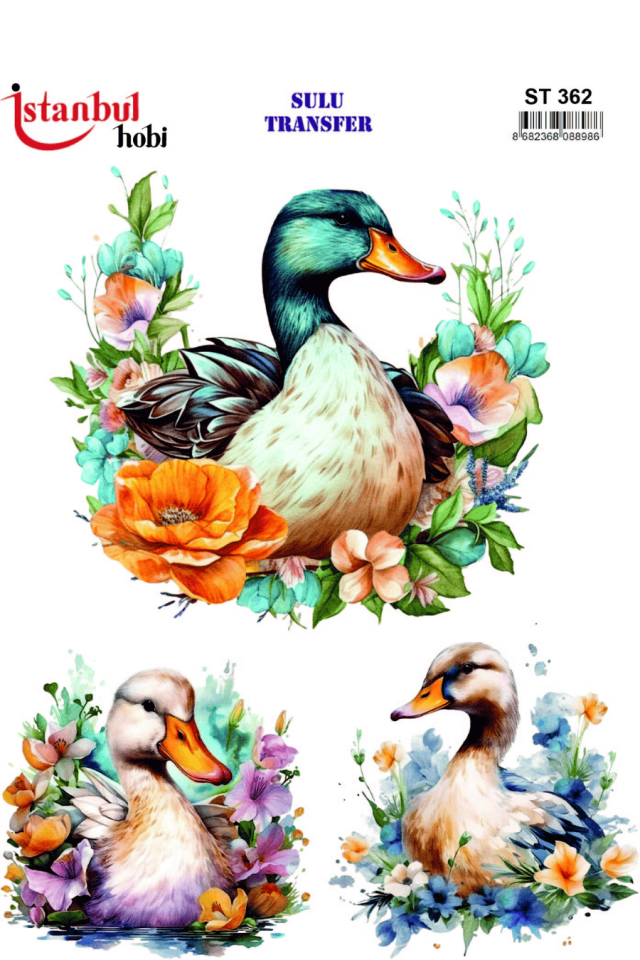 Sulu Transfer Hayvanlar Desenli Seri ST362