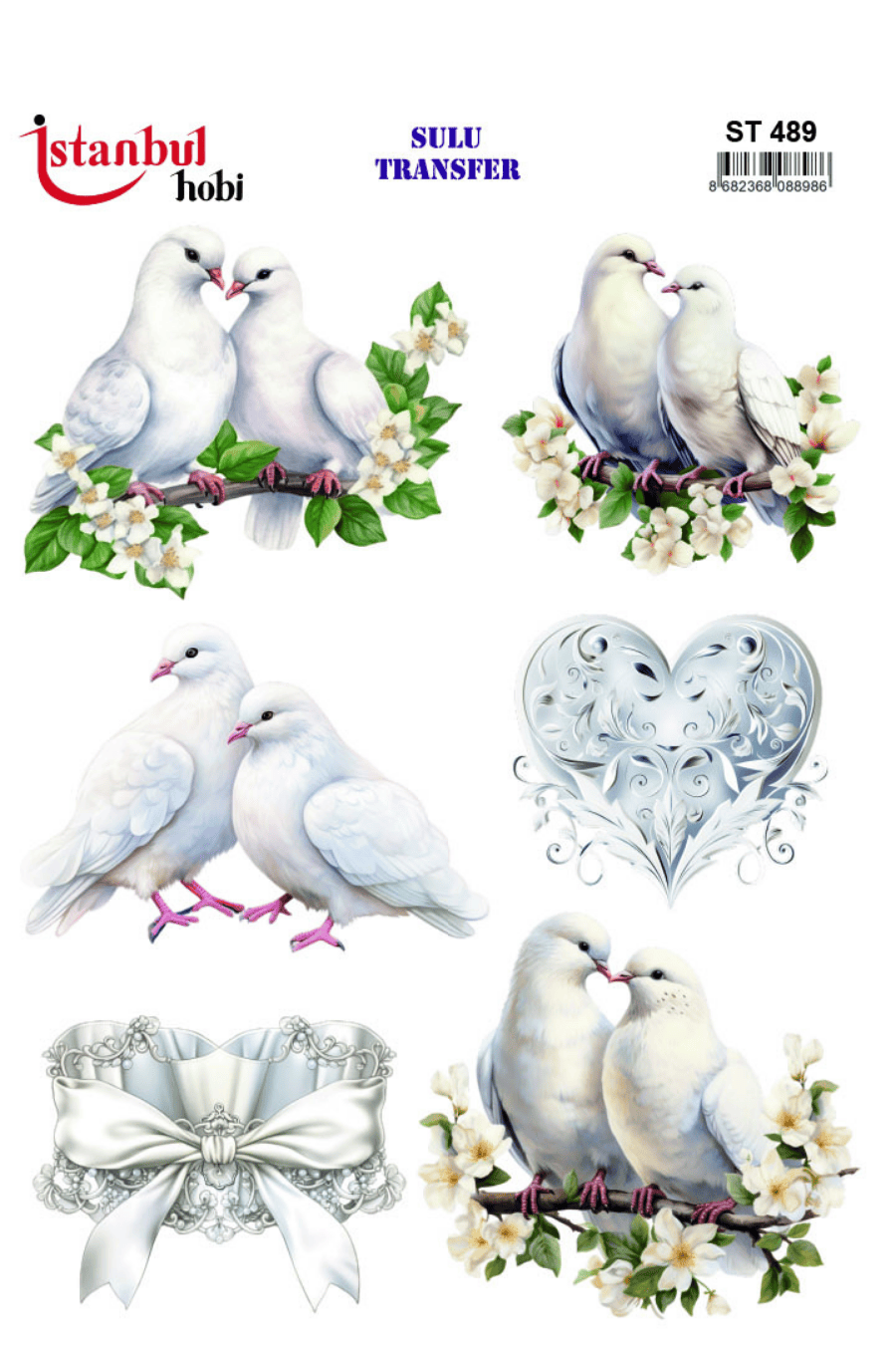 Sulu Transfer Hayvanlar Desenli Seri ST489