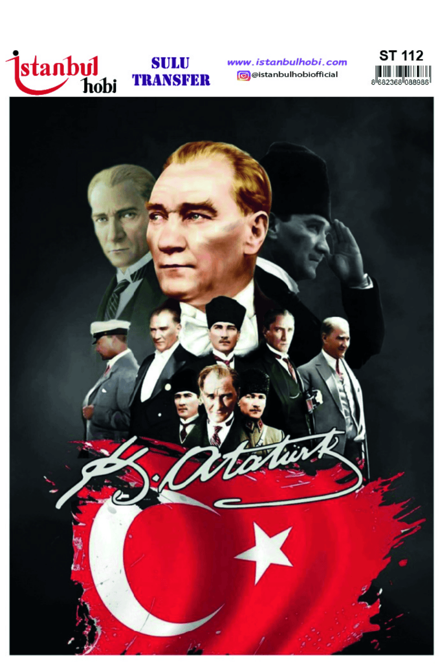 Sulu Transfer Atatürk Desen Seri ST112