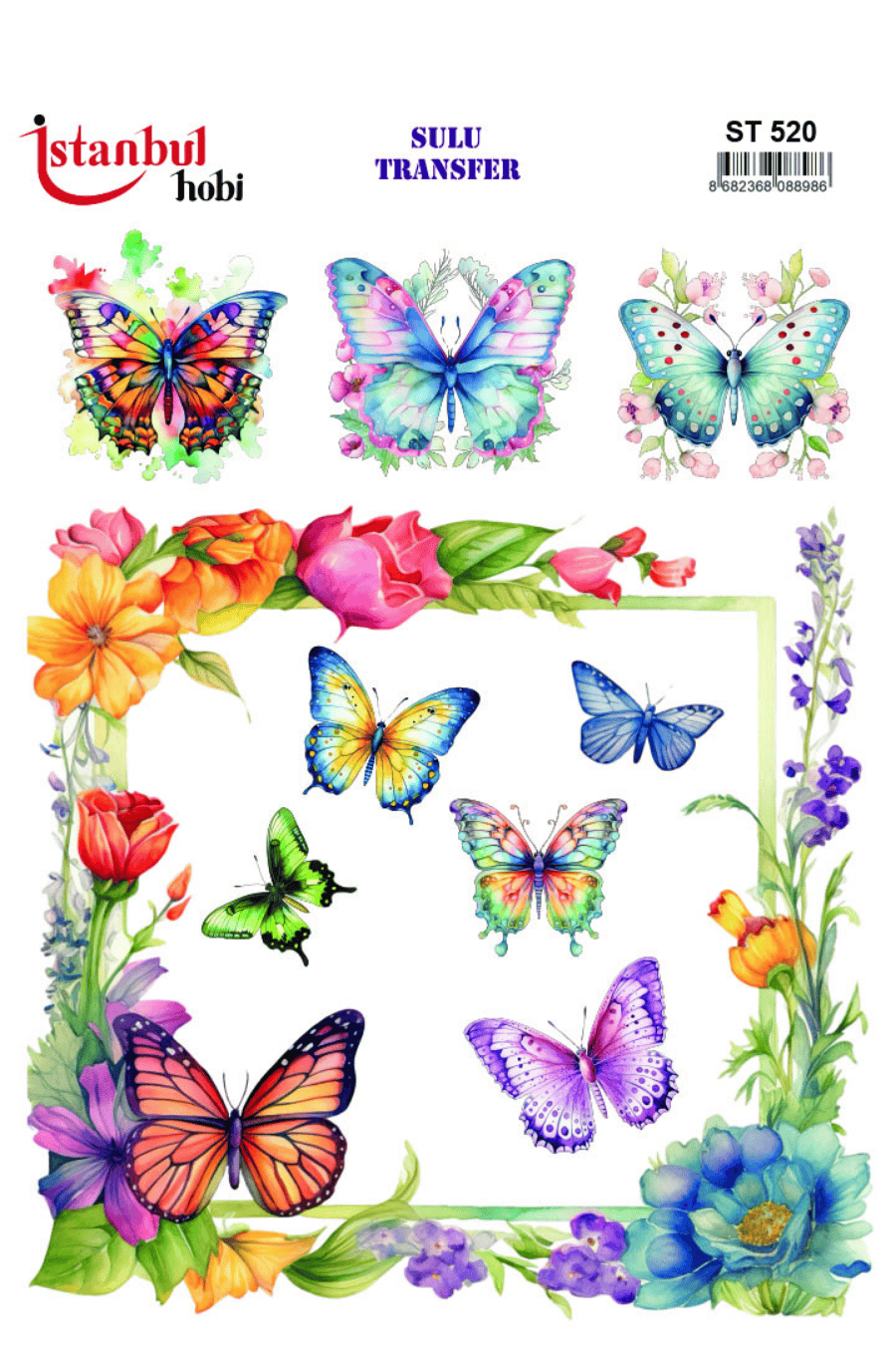 Sulu Transfer Hayvanlar Desenli Seri ST520