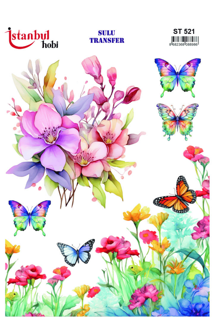 Sulu Transfer Hayvanlar Desenli Seri ST521