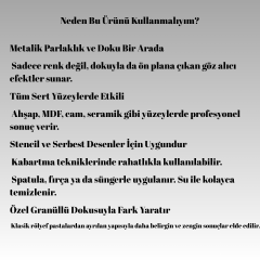 Antik Altın Dora Perla Metalik Rölyef Pasta D03